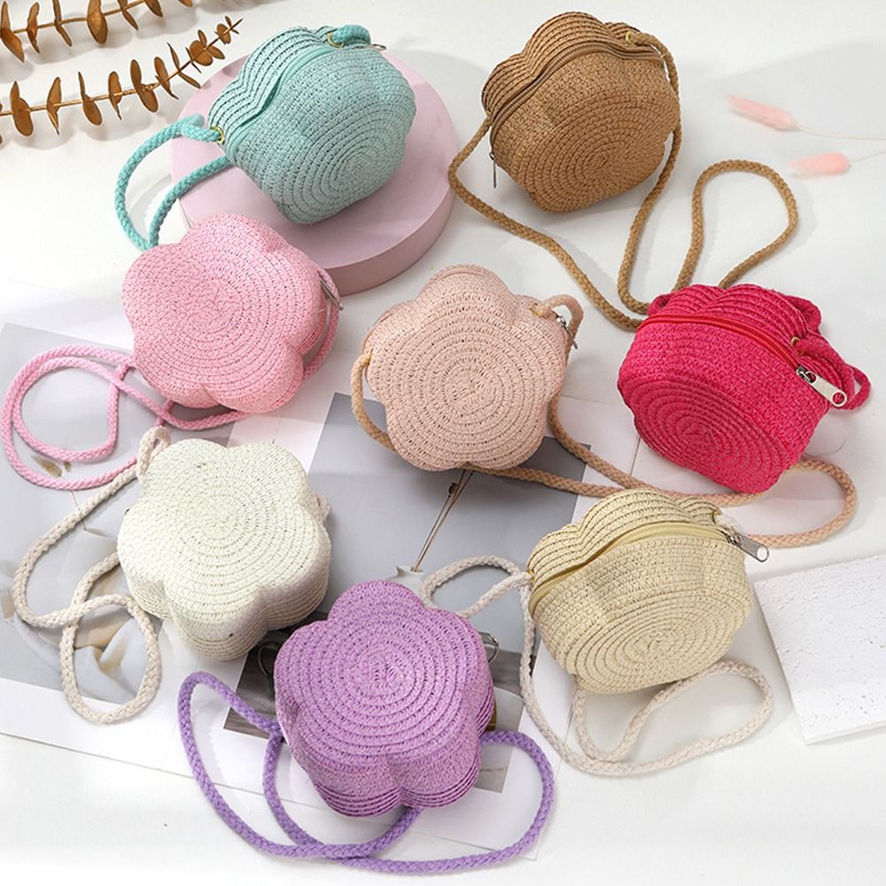 Woven Straw Bag - New Woven Straw Shoulder Bags Flower