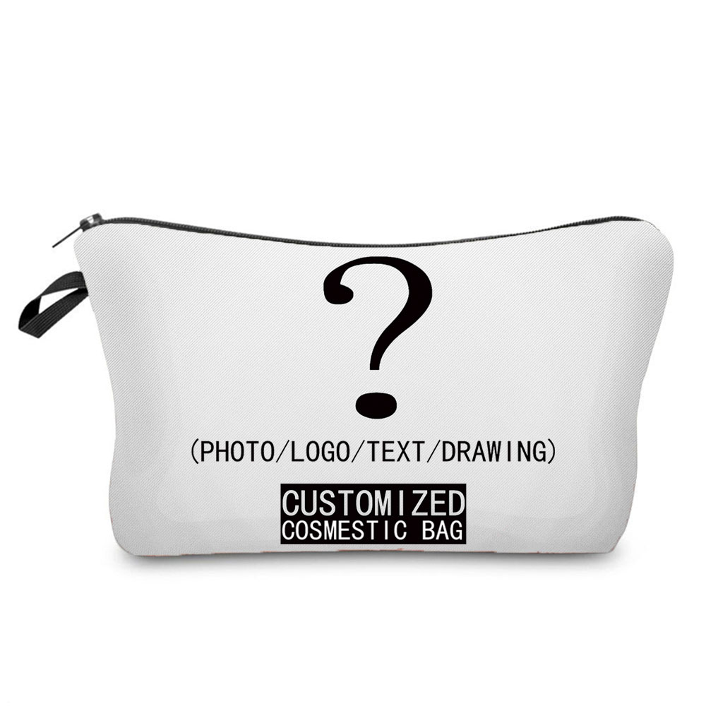 Women Bags Logo - Personal Custom DIY Logo Makeup Bag
