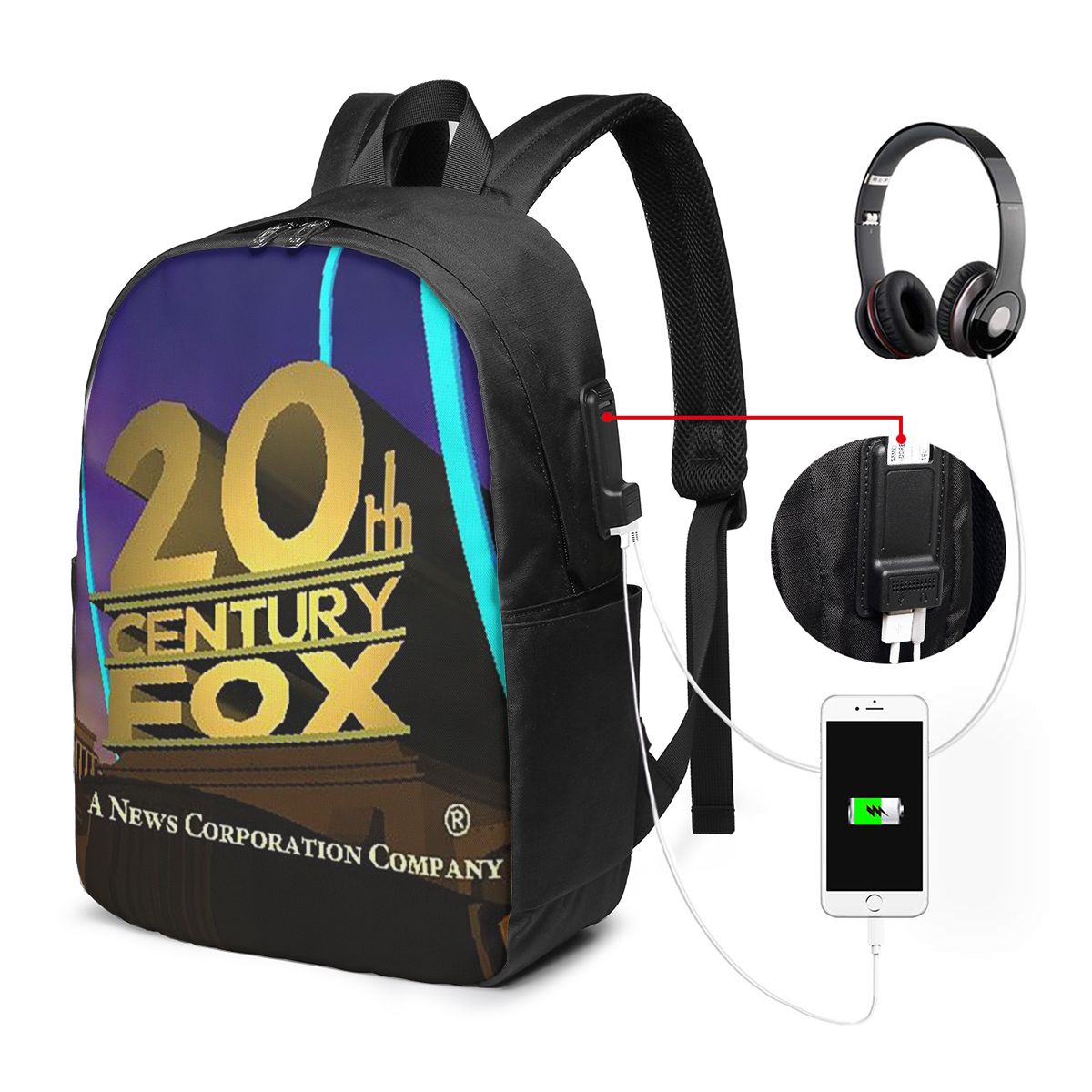 Woman In Bag - 20th Century Fox Classic Backpack Travel