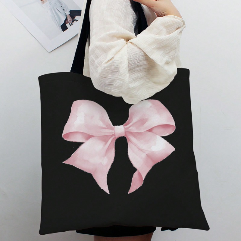 ROMWE Kawaii Bow Pattern Canva - Women Bags Work ulasan dan harga