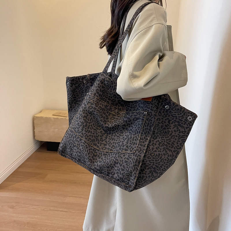 Leopard Pattern Tote Bag Vinta - Women Bags Work ulasan dan harga
