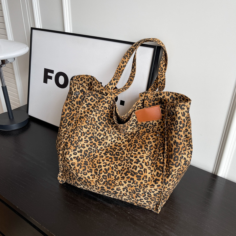 Leopard Pattern Tote Bag Vinta - Women Bags Work ulasan dan harga