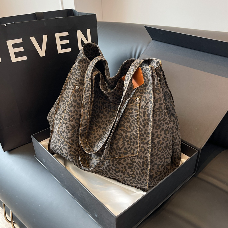 Leopard Pattern Tote Bag Vinta - Women Bags Work ulasan dan harga