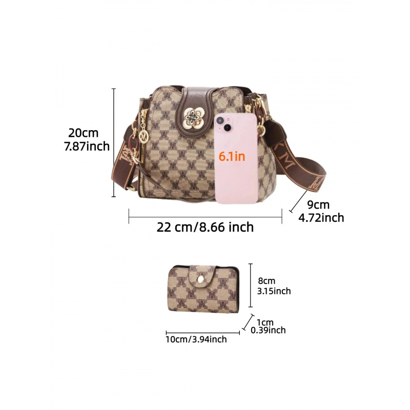 vintage letter printed shoulde - Women Bags Work ulasan dan harga