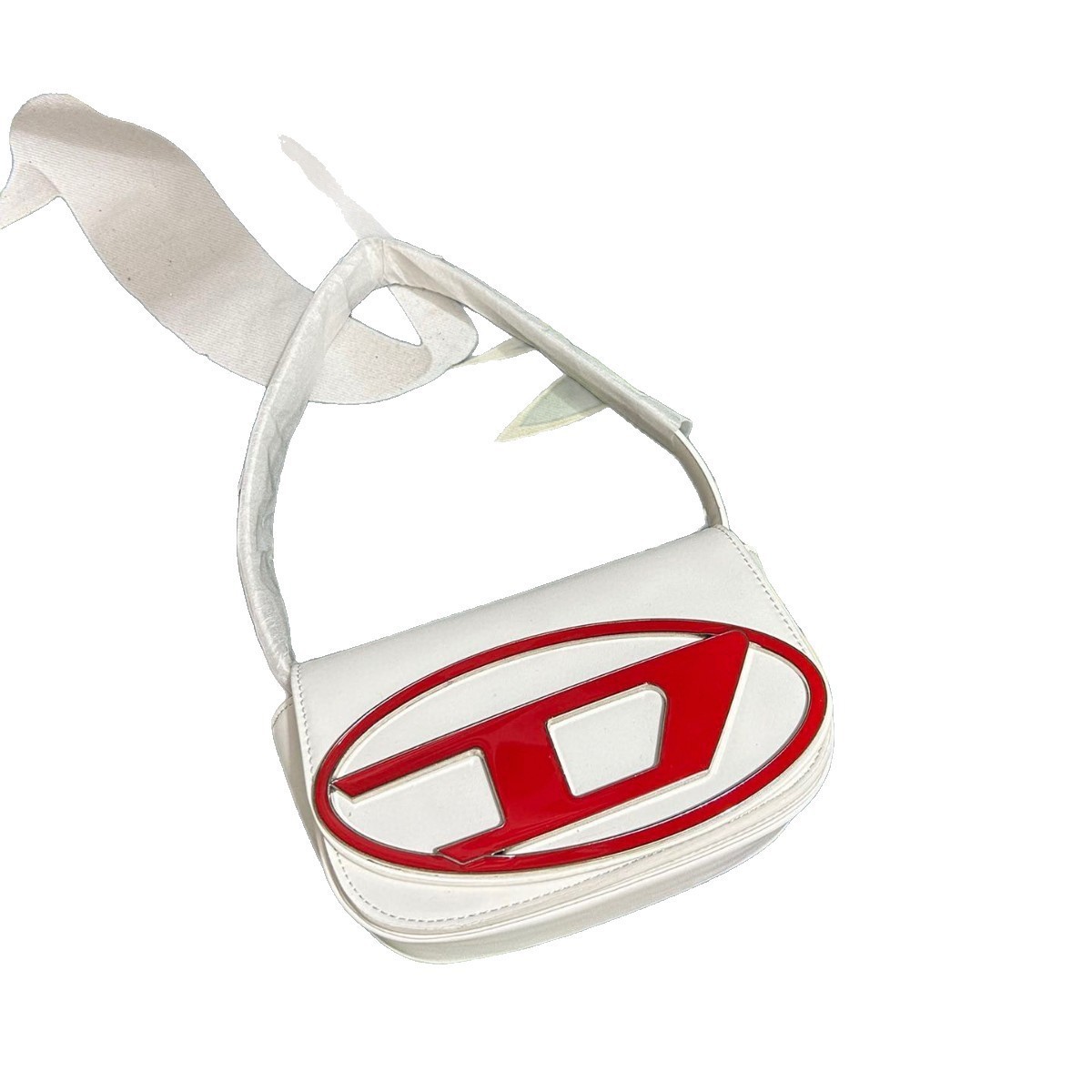 Pure White Smooth Leather Mini - Women Bags Logo ulasan dan harga