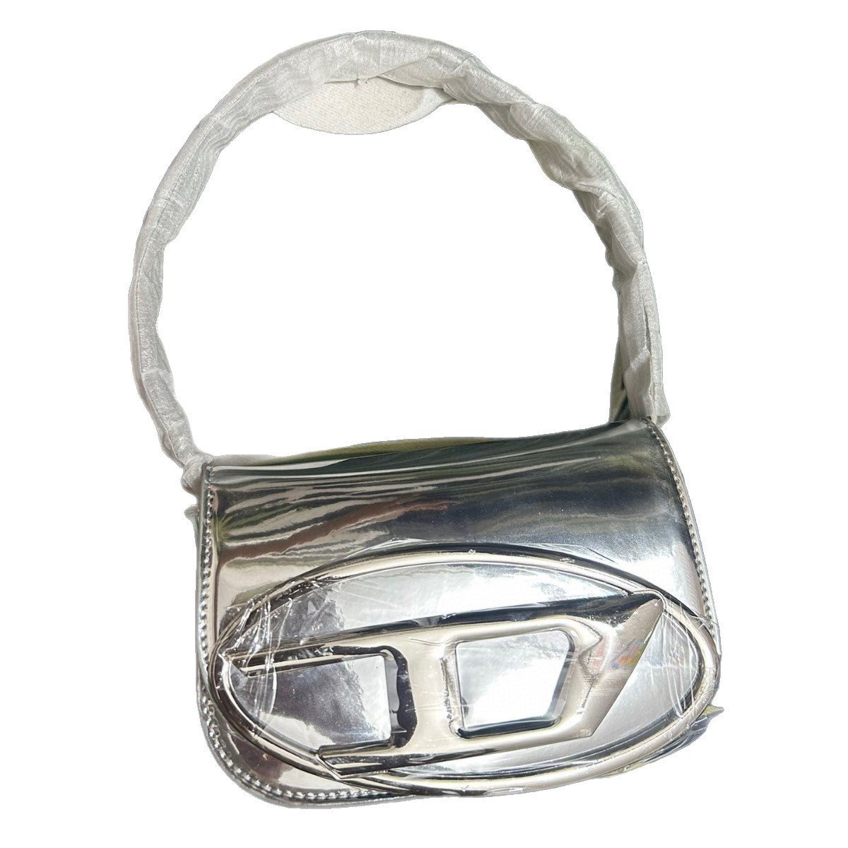 Pure White Smooth Leather Mini - Women Bags Logo ulasan dan harga