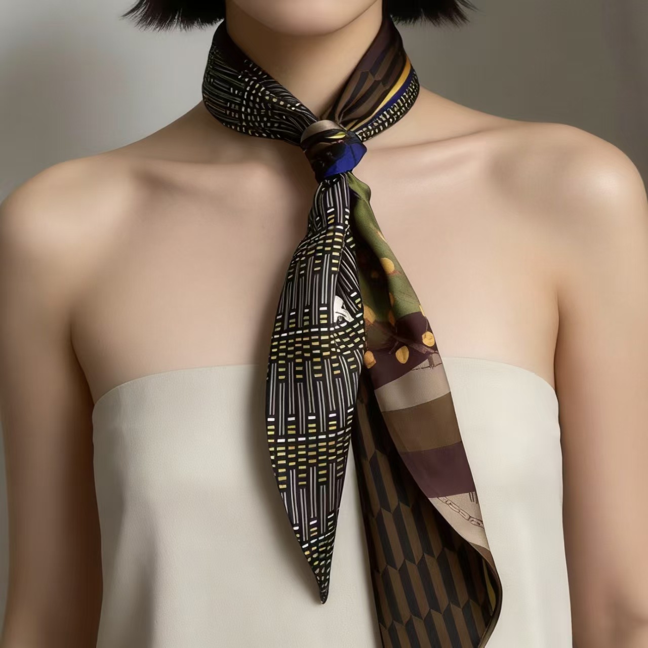 Luxury Print Long Hair Ribbon  - Women Bags On Sale ulasan dan harga