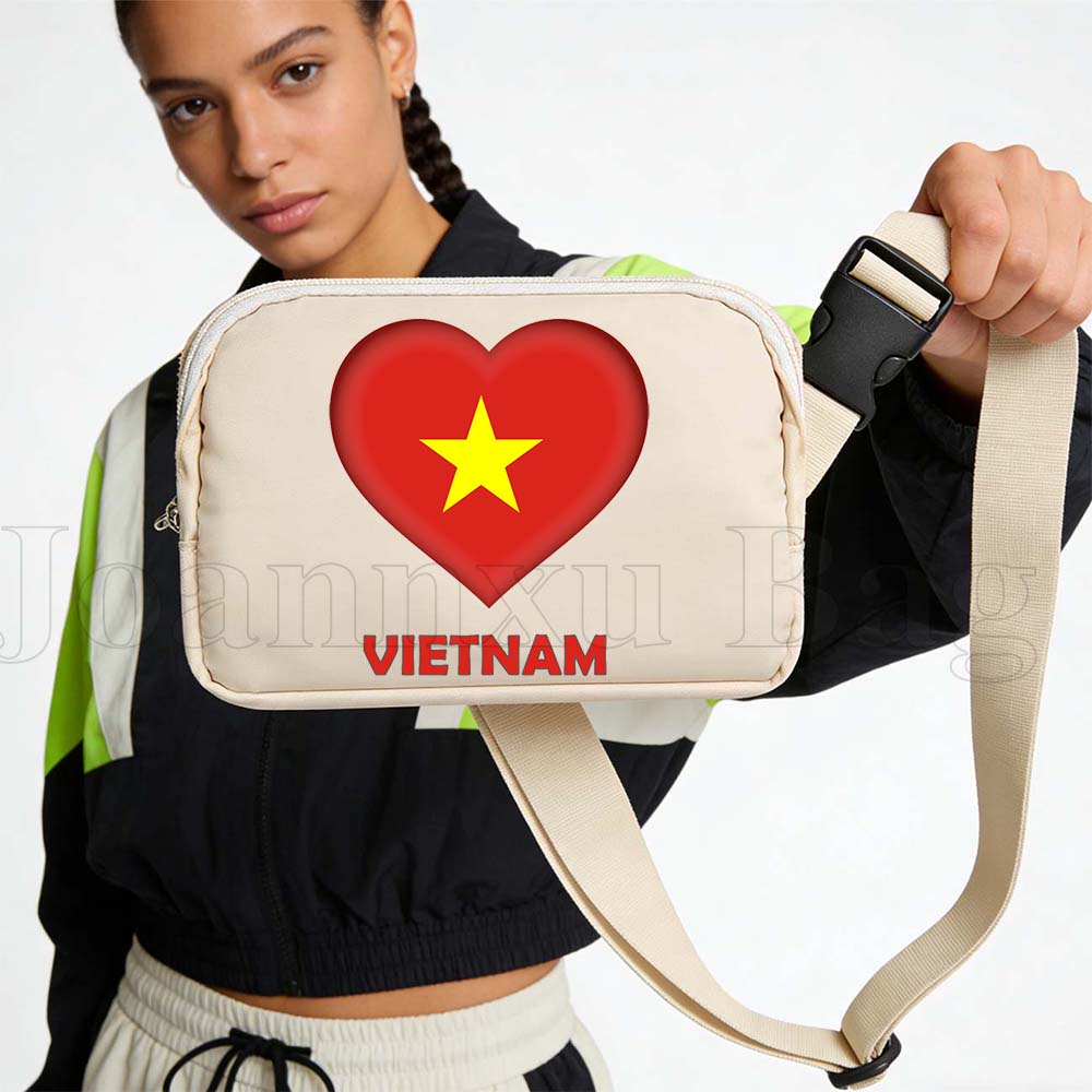 Vietnam Heart Flag Sport Waist - Women Bags Vietnam ulasan dan harga