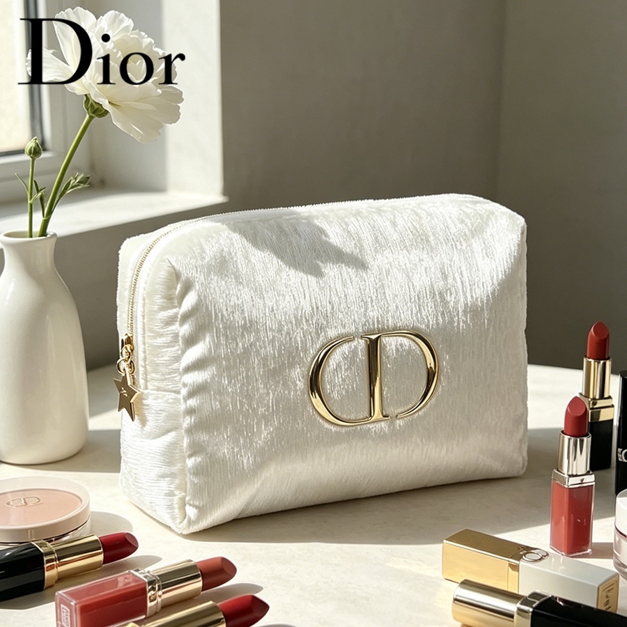 Dior’s Bag White Velvet Travel - Women Bags Logo ulasan dan harga