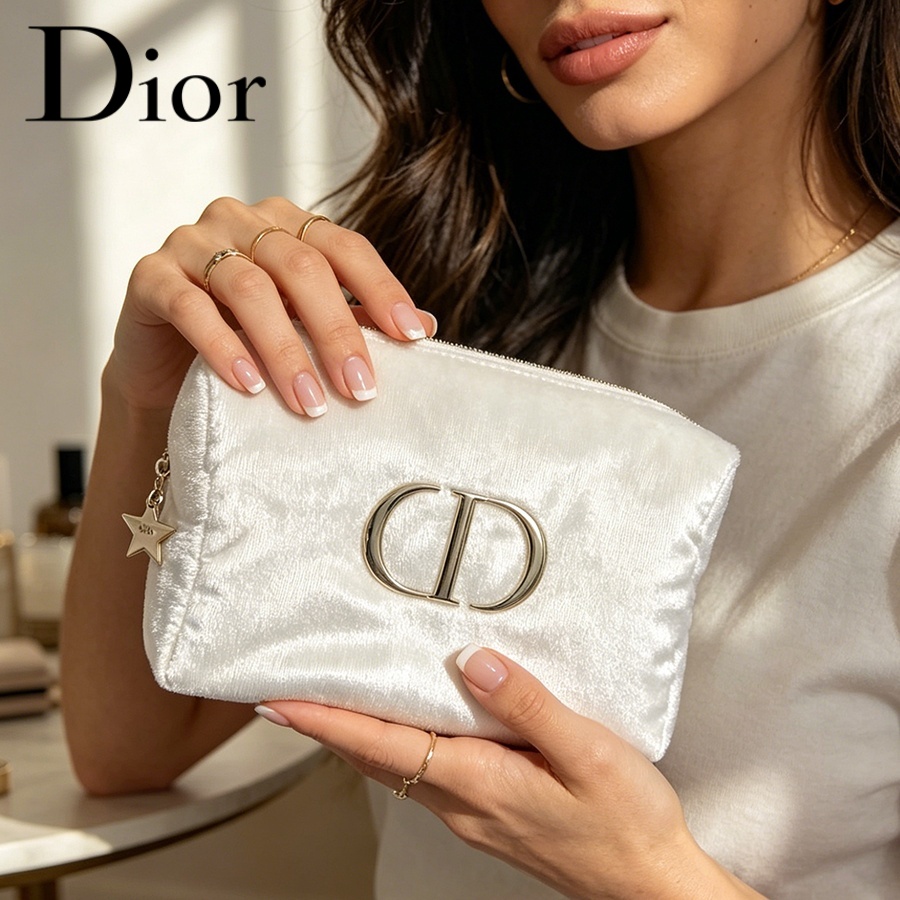 Dior’s Bag White Velvet Travel - Women Bags Logo ulasan dan harga