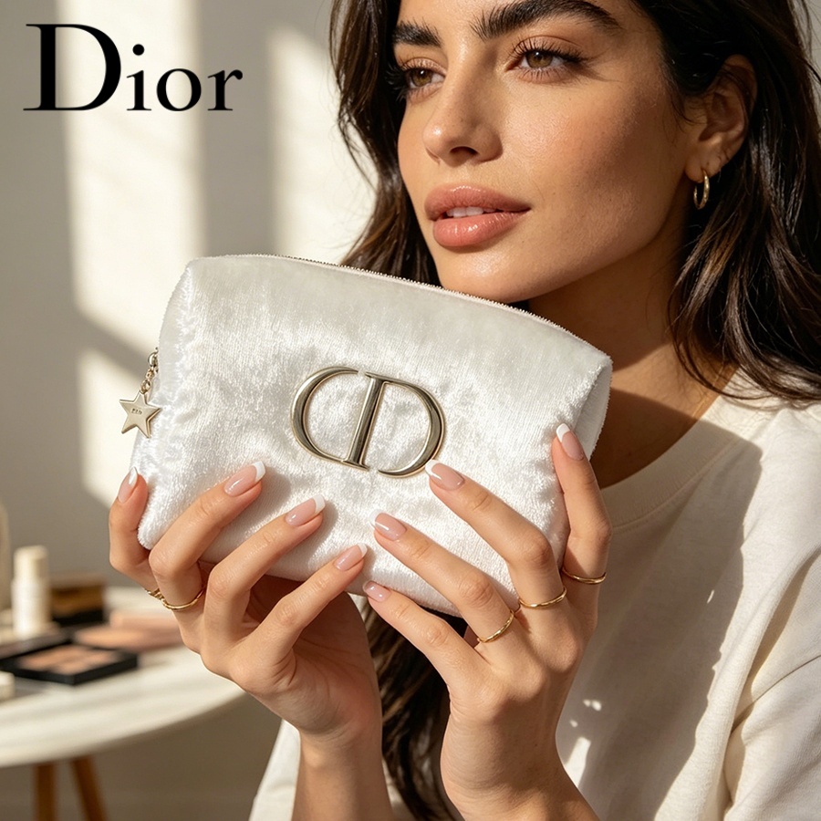Dior’s Bag White Velvet Travel - Women Bags Logo ulasan dan harga
