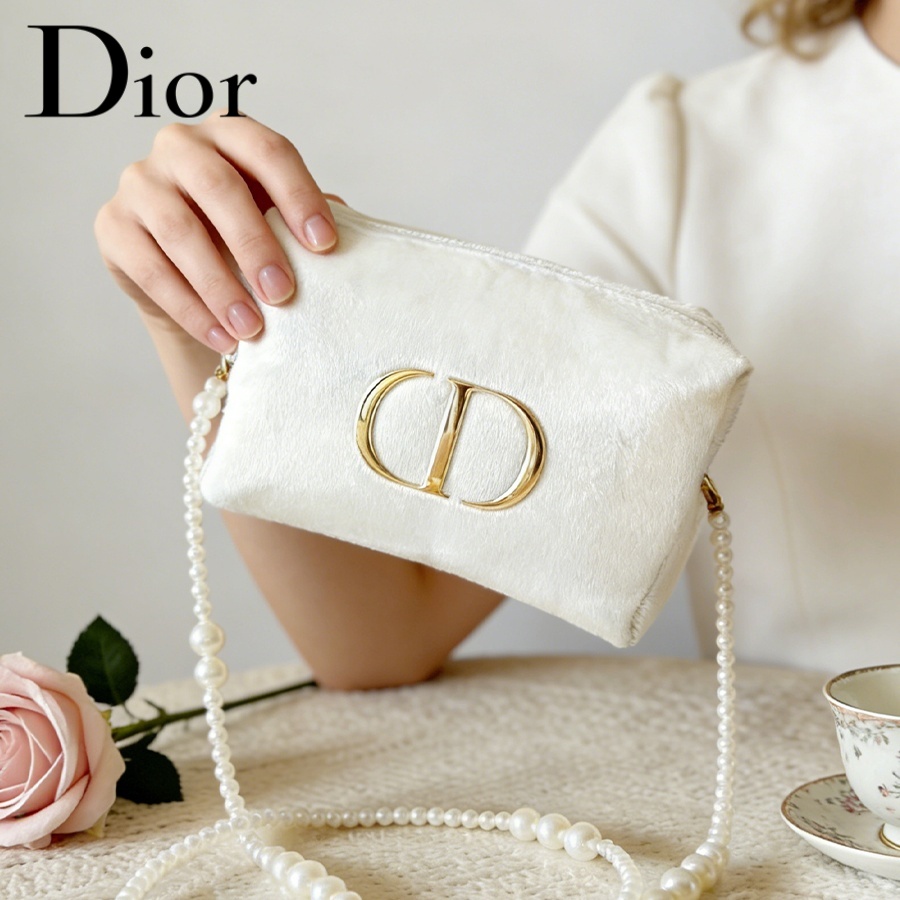 Dior’s Bag White Velvet Travel - Women Bags Logo ulasan dan harga
