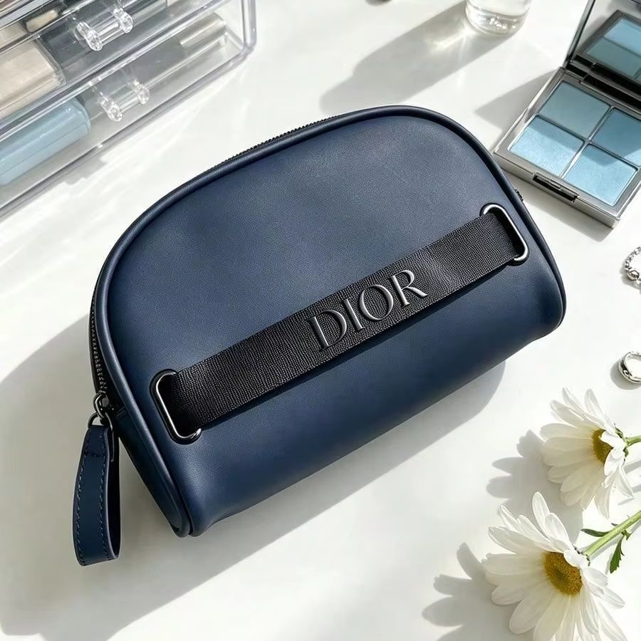 Dior Navy Blue Half Moon Cosme - Women Bags Dior ulasan dan harga