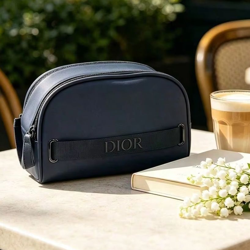 Dior Navy Blue Half Moon Cosme - Women Bags Dior ulasan dan harga