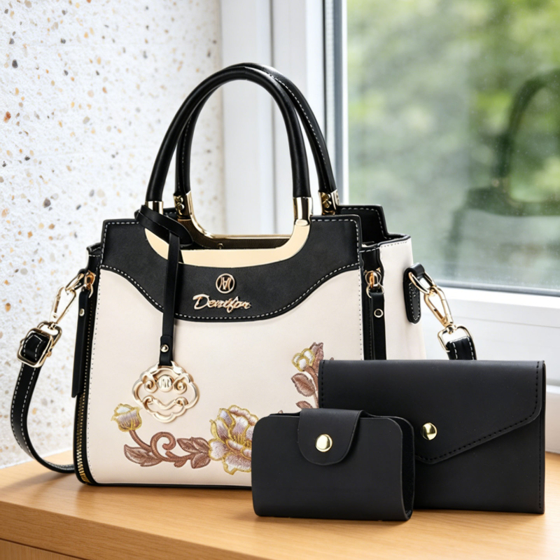 3-piece set of high-quality em - Women Bags Work ulasan dan harga