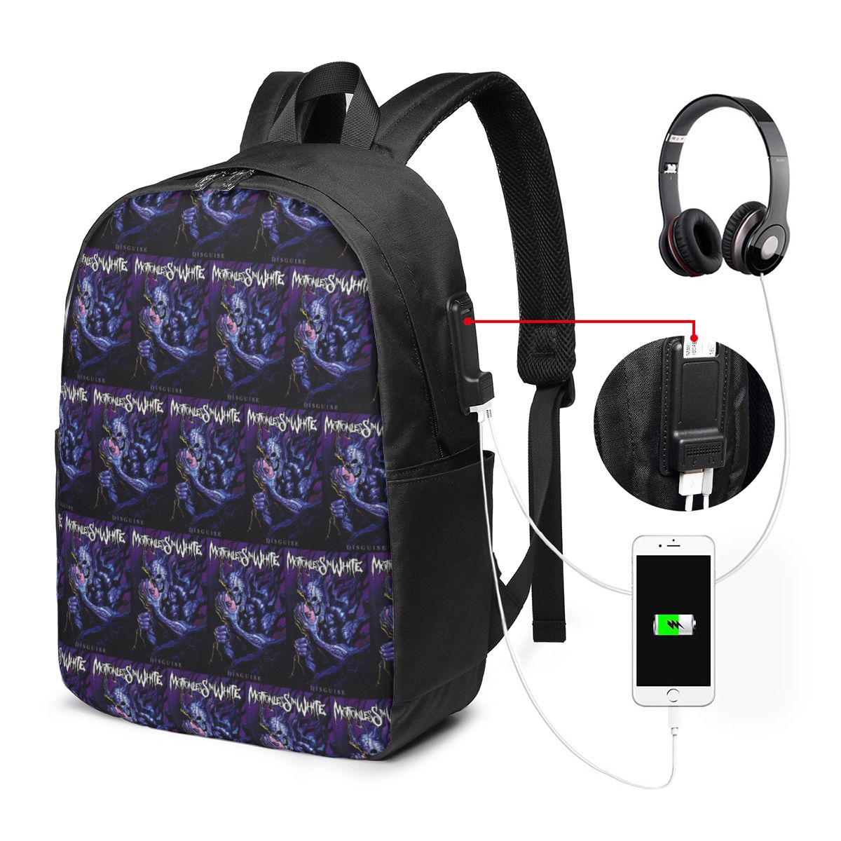 Motionless In White Backpack T - Woman In Bag ulasan dan harga