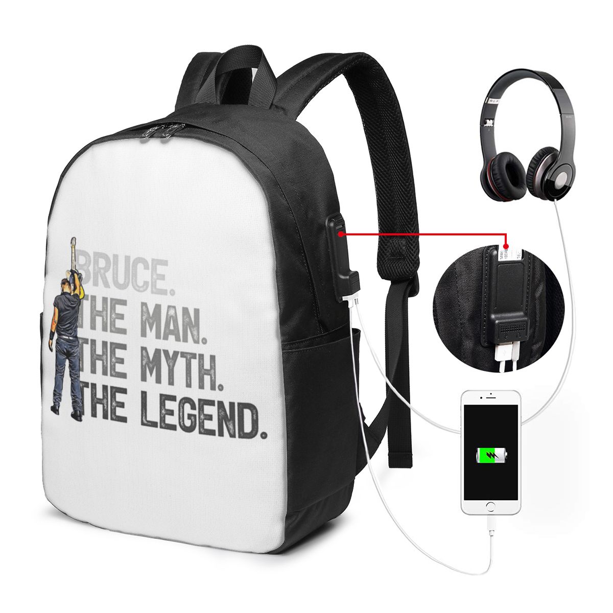 Bruce Springsteen Backpack Tra - Woman In Bag ulasan dan harga