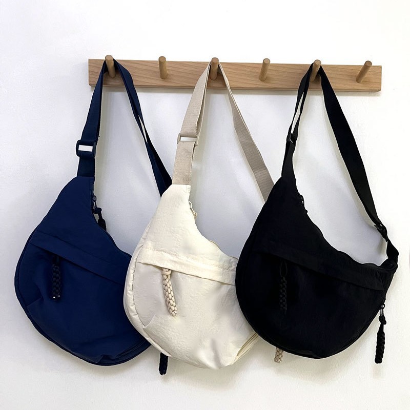 Custom Logo Nylon Crescent Cro - Women Bags Logo ulasan dan harga