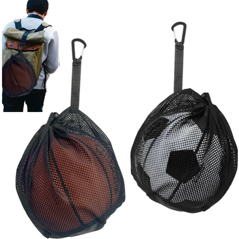 Portable Drawstring Basketba - Mesh Net Bag ulasan dan harga