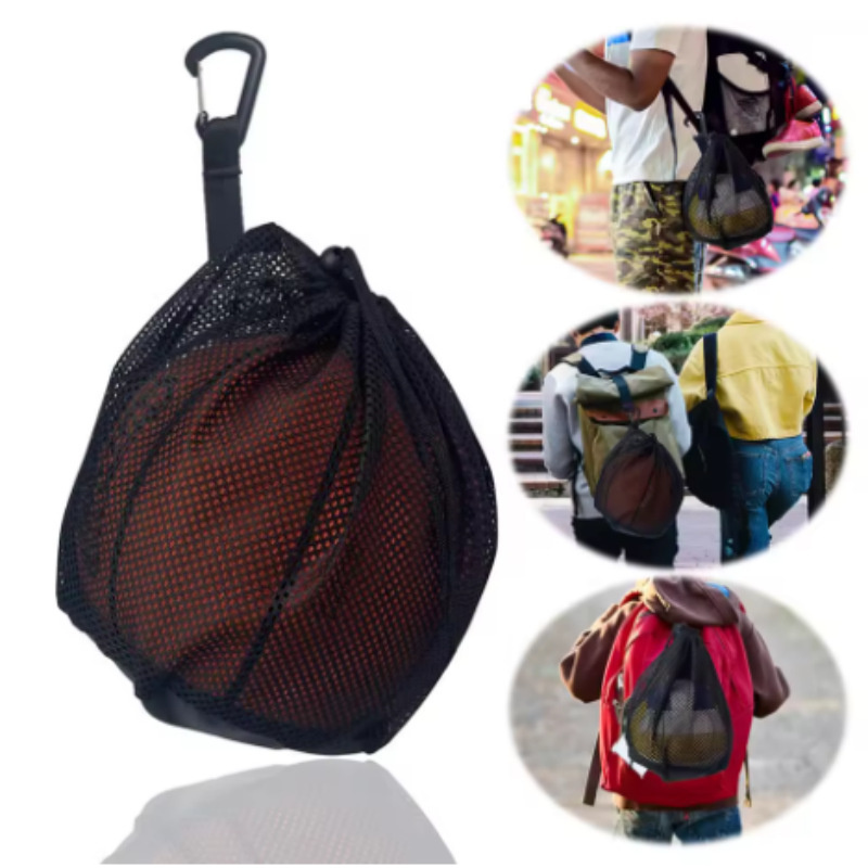  Portable Drawstring Basketba - Mesh Net Bag ulasan dan harga