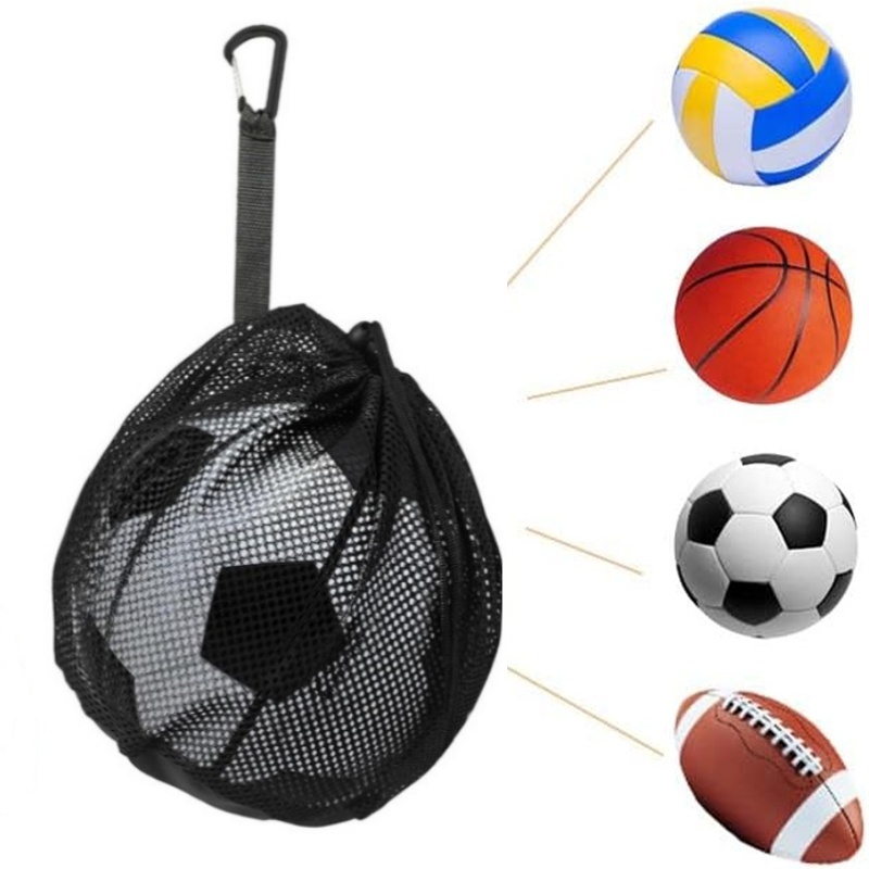  Portable Drawstring Basketba - Mesh Net Bag ulasan dan harga
