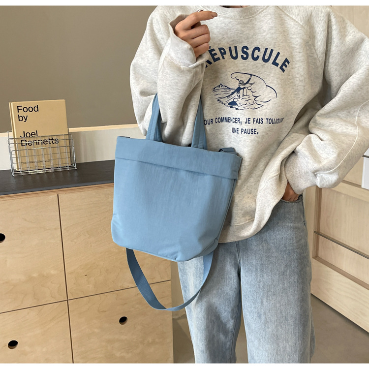 Custom Logo Print Nylon Tote B - Women Bags Logo ulasan dan harga