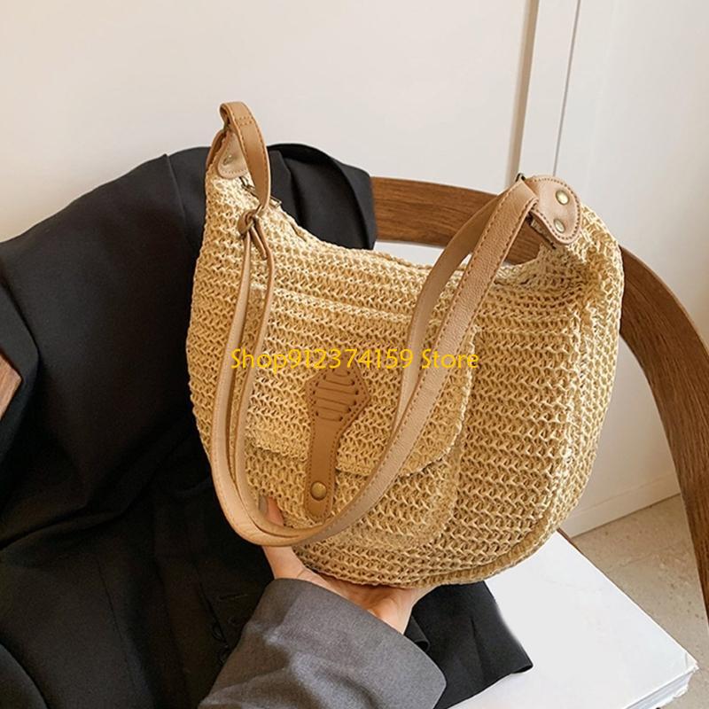 G5AE Women Straw Beach Bag Sim - Woven Straw Bag ulasan dan harga