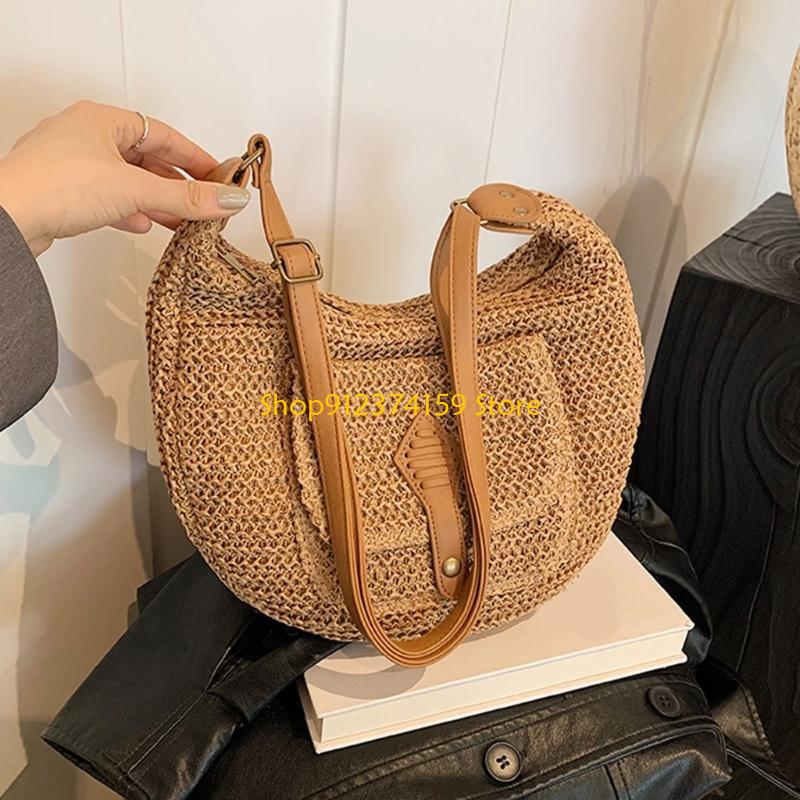 G5AE Women Straw Beach Bag Sim - Woven Straw Bag ulasan dan harga