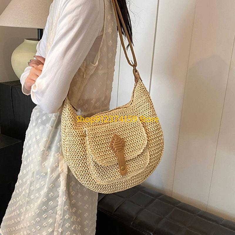 G5AE Women Straw Beach Bag Sim - Woven Straw Bag ulasan dan harga