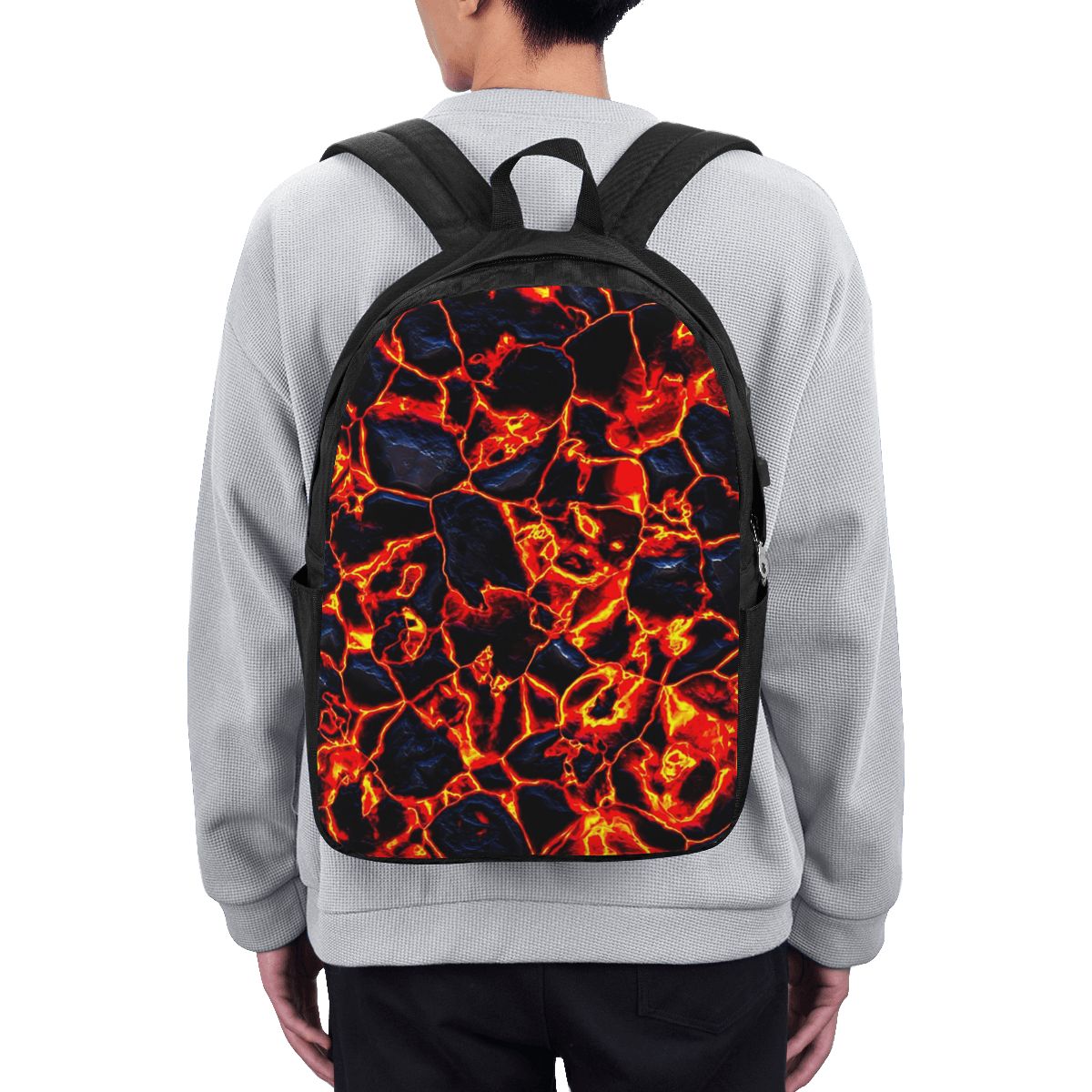Magma Volcano Lava Fire Backpa - Woman In Bag ulasan dan harga