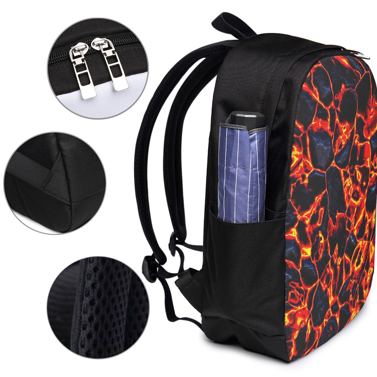 Magma Volcano Lava Fire Backpa - Woman In Bag ulasan dan harga
