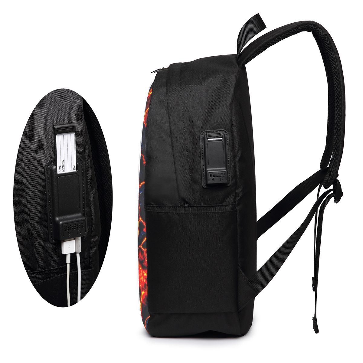 Magma Volcano Lava Fire Backpa - Woman In Bag ulasan dan harga