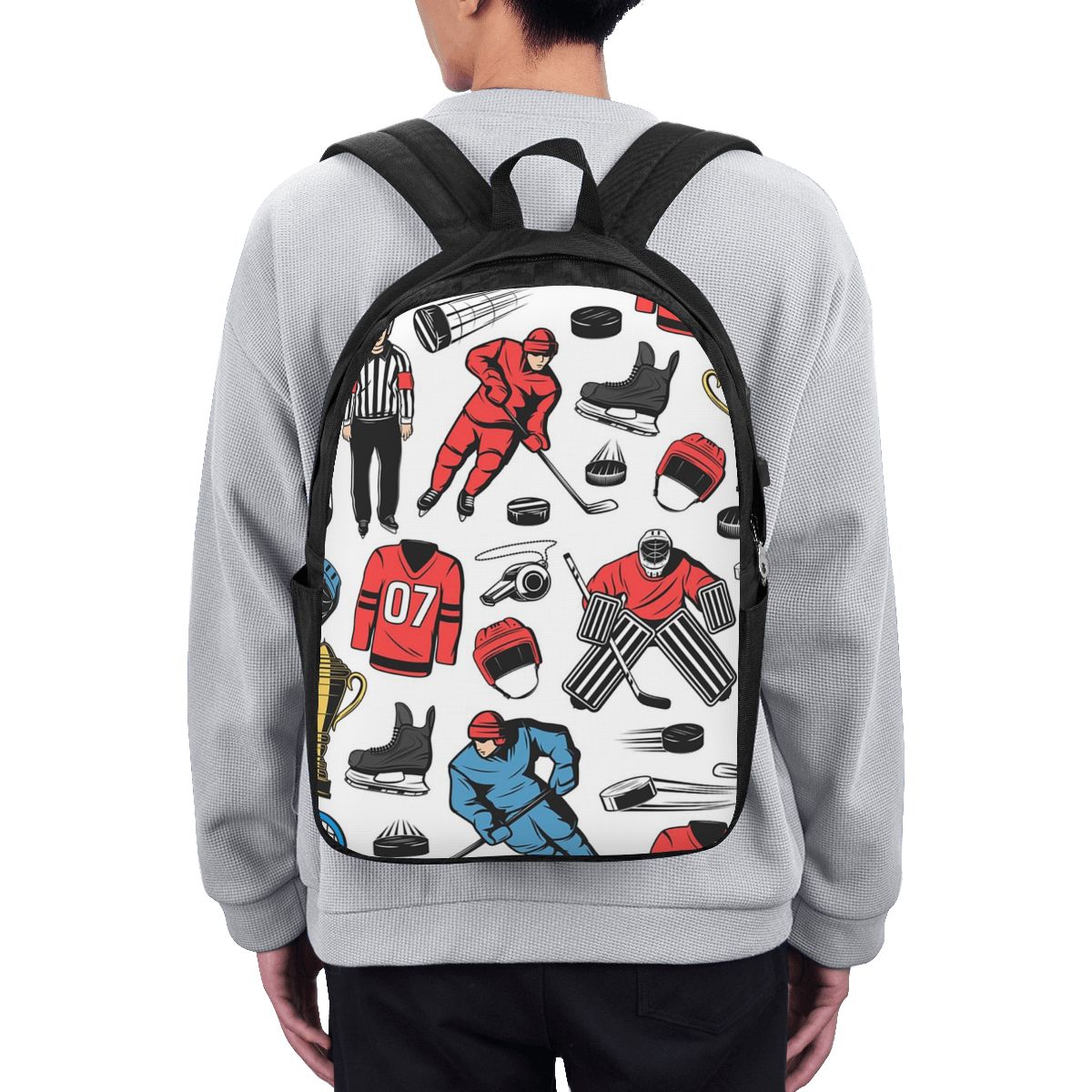 Ice Hockey Players On Rink Bac - Woman In Bag ulasan dan harga