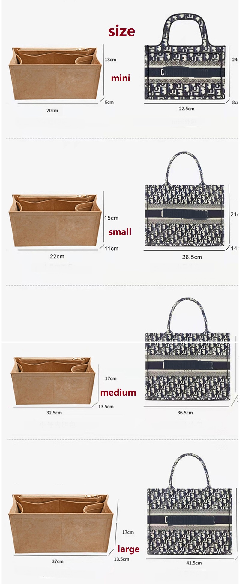 Makeup Bag For Dior Book Tote  - Women Bags Dior ulasan dan harga