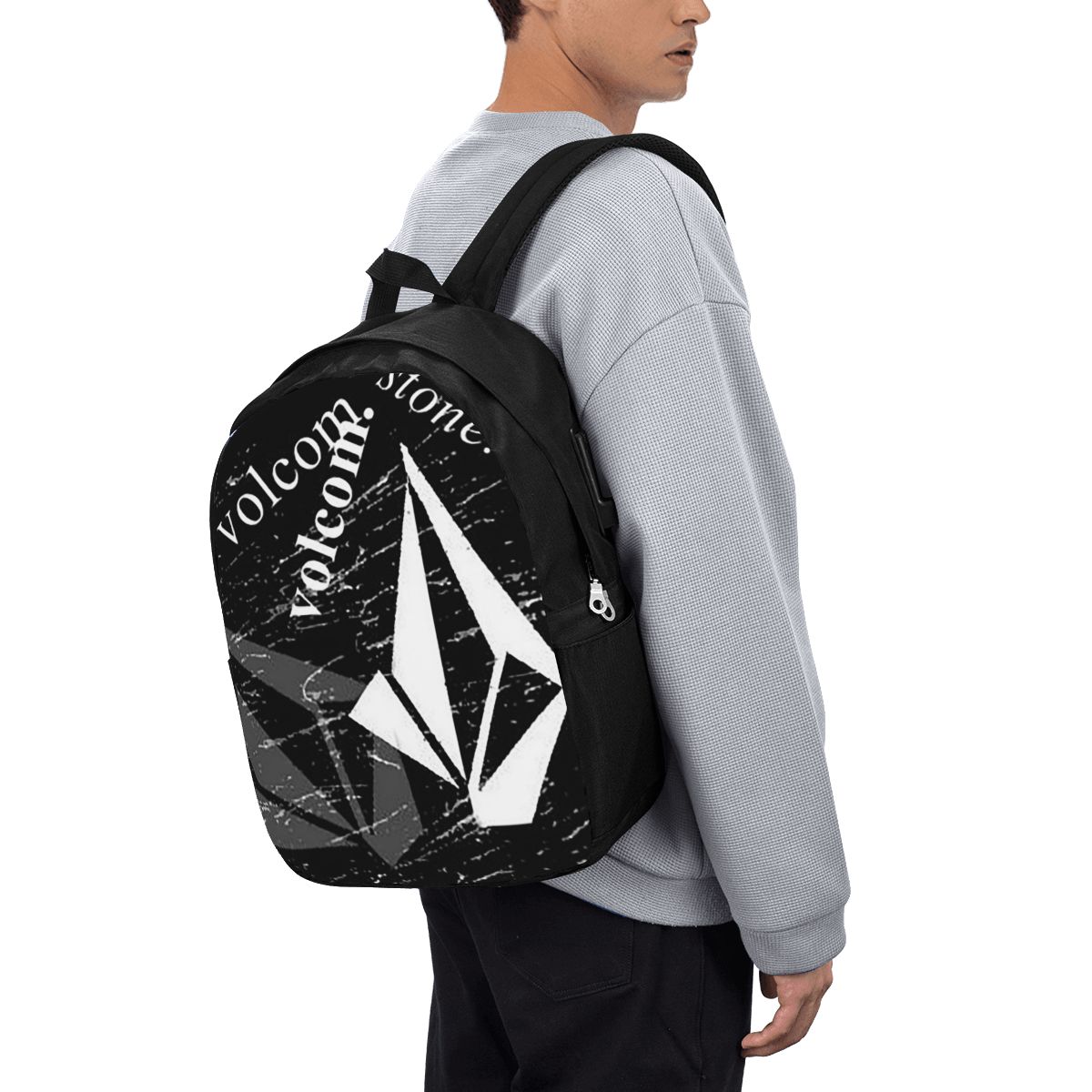 V-Volcom Logo Backpack Travel  - Women Bags Logo ulasan dan harga