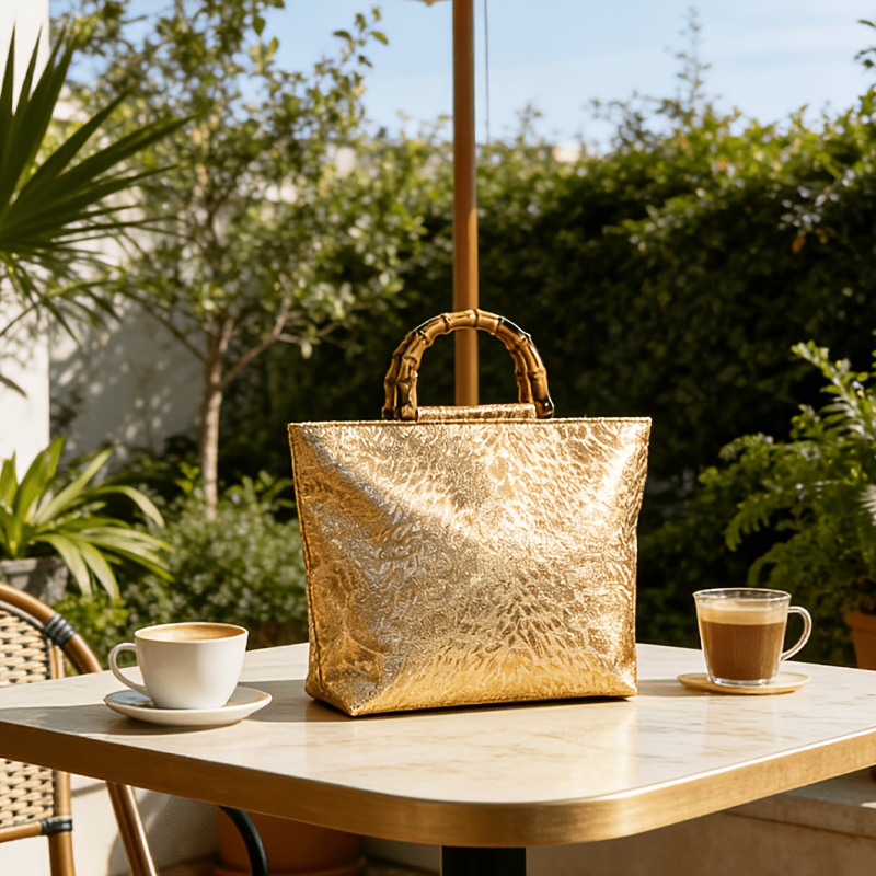 Light luxury metallic gold jac - Women Bags On Sale ulasan dan harga