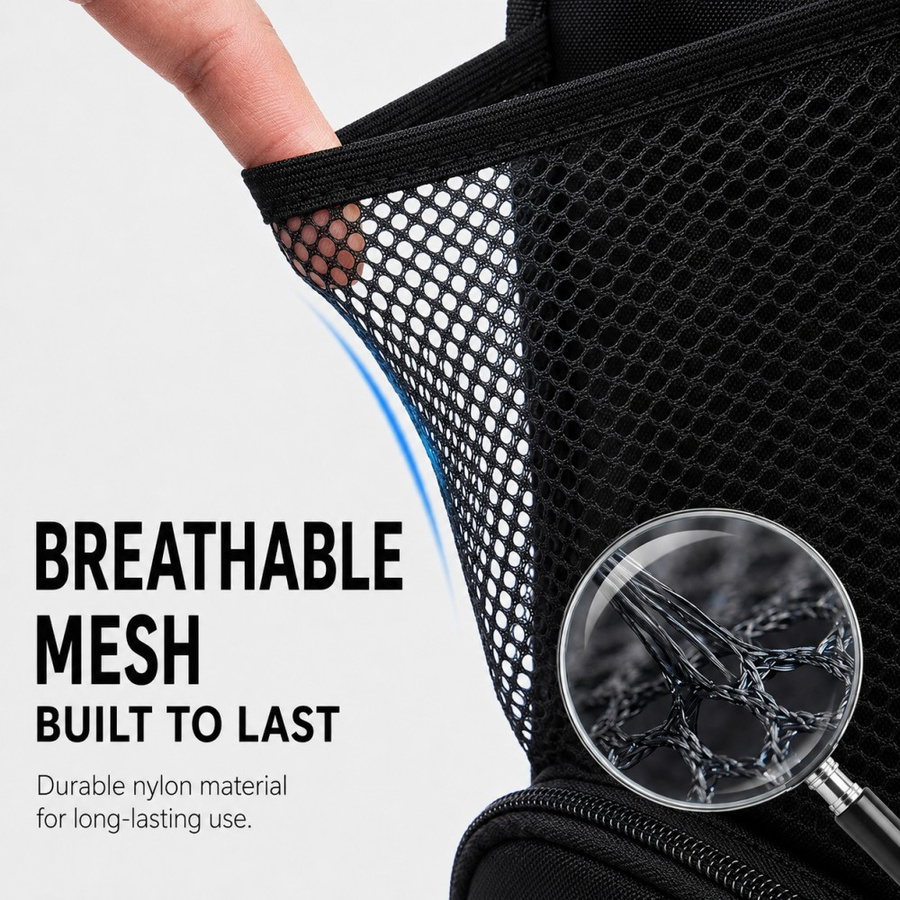 Car Seat Side Hanging Storage  - Mesh Net Bag ulasan dan harga
