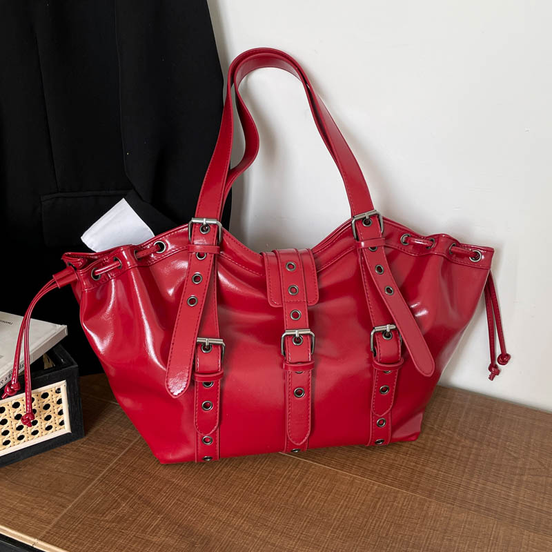 Y2K Gothic Rivet Adjustable St - Women Bags On Sale ulasan dan harga