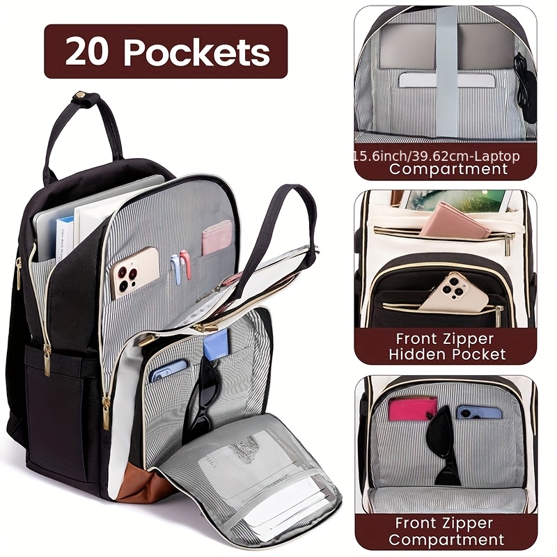 Women Two Tone Laptop Backpack - Women Bags For Laptop ulasan dan harga