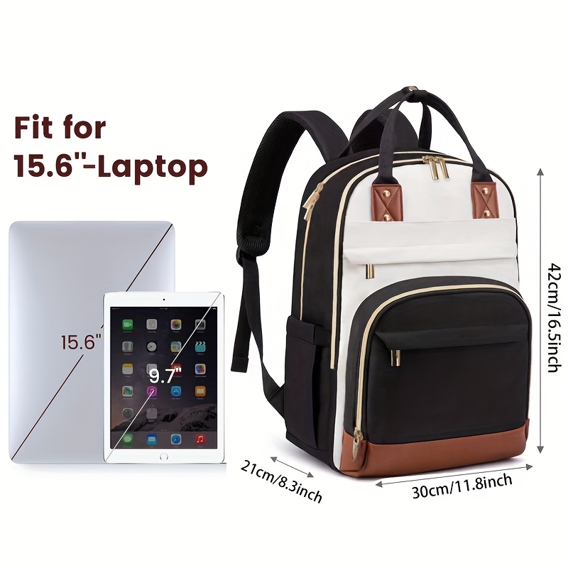 Women Two Tone Laptop Backpack - Women Bags For Laptop ulasan dan harga