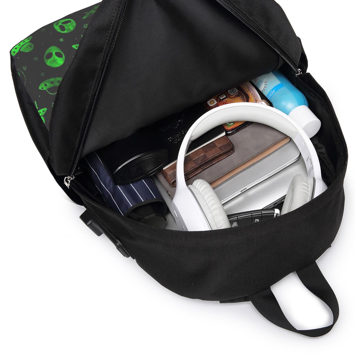 Aliens And UFOs Pattern Backpa - Women Bags For Laptop ulasan dan harga