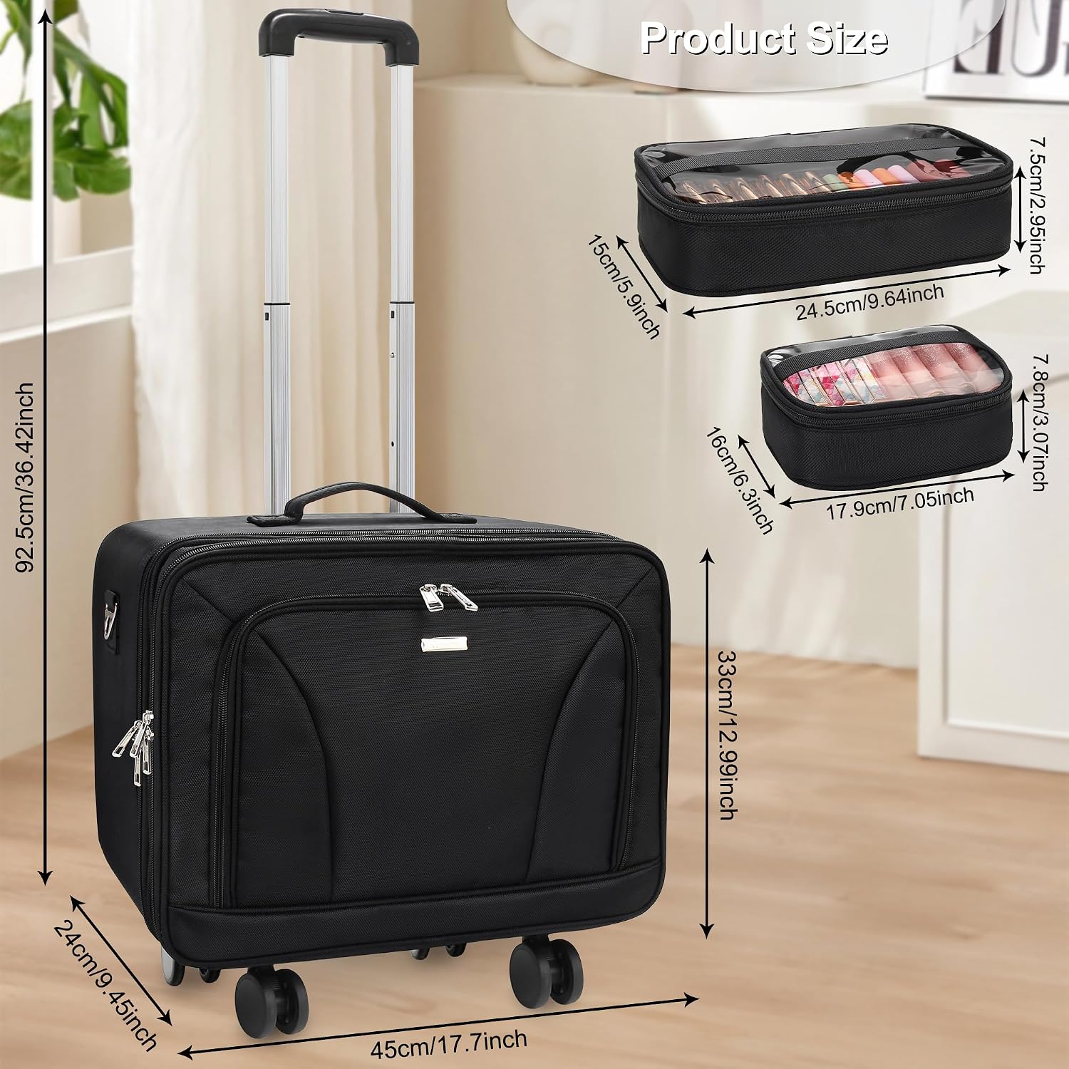 Extra Large Rolling Makeup Tra - Woman In Bag ulasan dan harga