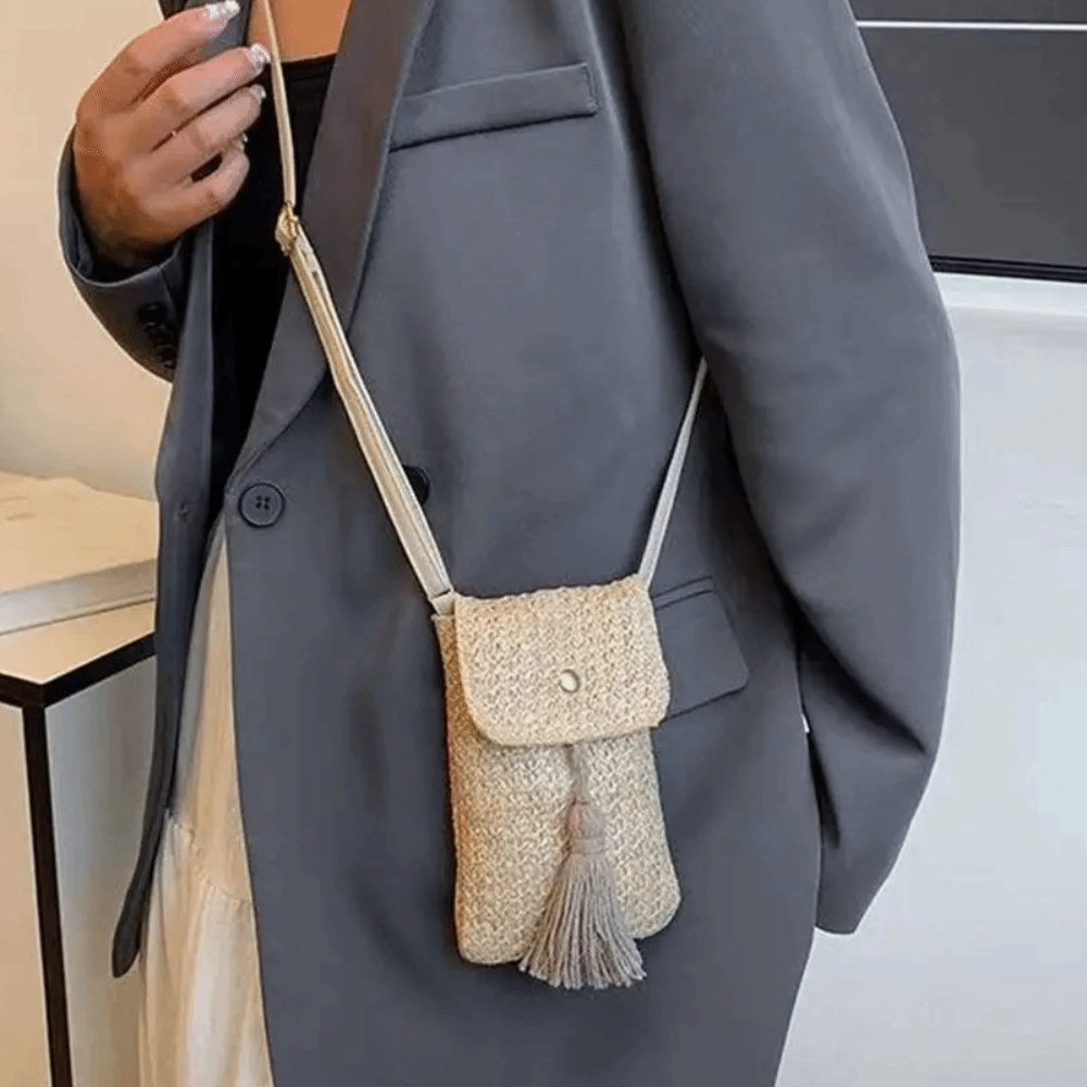 Portable Weaving Straw Woven H - Woven Straw Bag ulasan dan harga