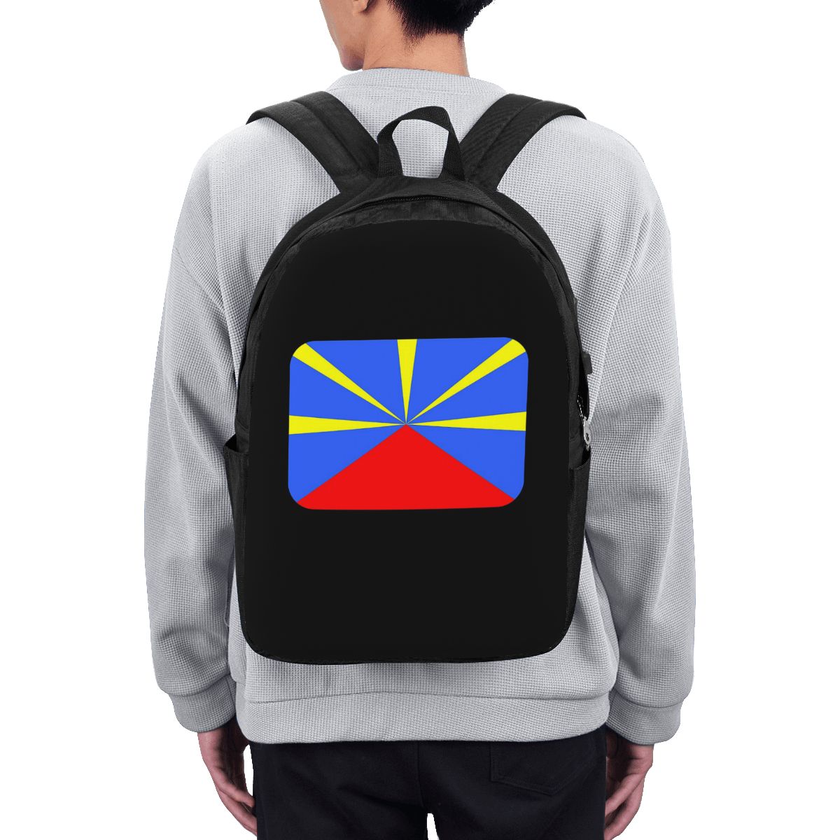 974 Reunion Island Flag Backpa - Women Bags For Laptop ulasan dan harga