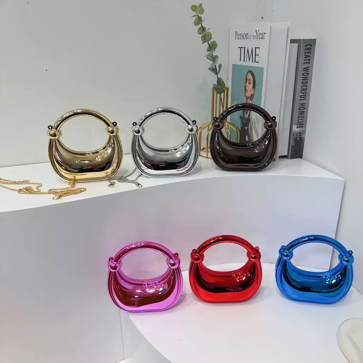 Mini Golden Evening Bag Purses - Women Bags On Sale ulasan dan harga