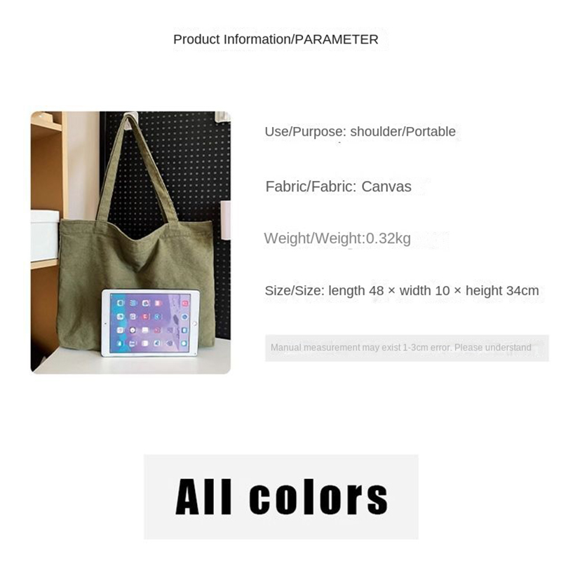 Customized Logo Tote Bag Large - Women Bags Logo ulasan dan harga