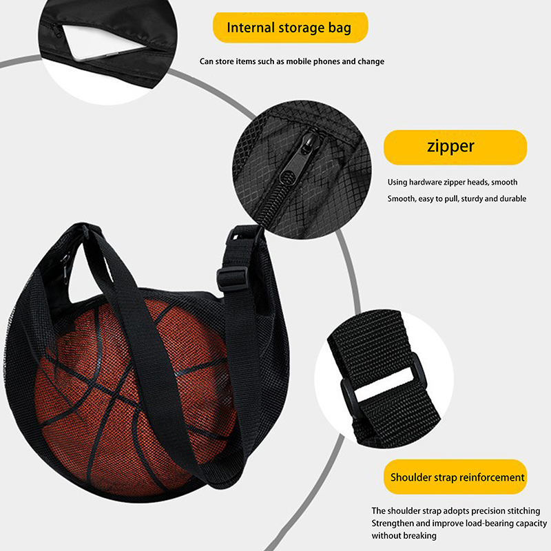 1PCS Single Ball Bag With Zipp - Mesh Net Bag ulasan dan harga