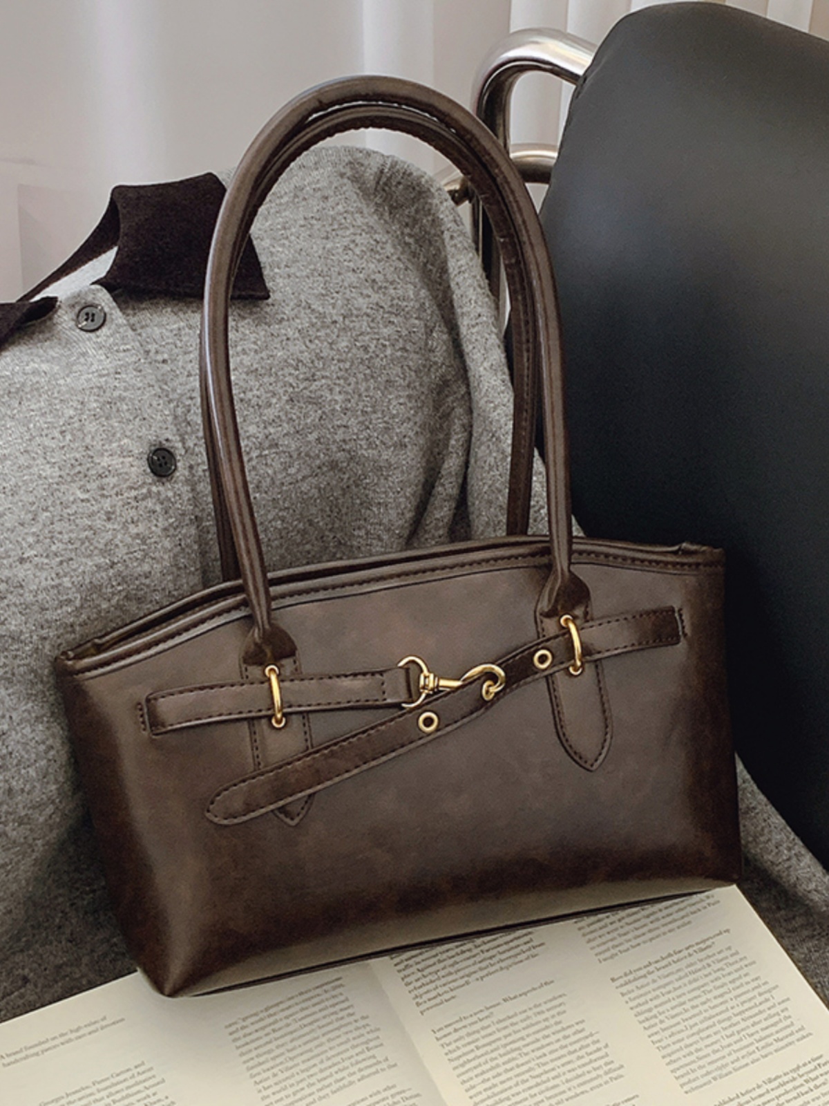 Retro Large Capaci ell ape oul - Women'S Elle Bags ulasan dan harga