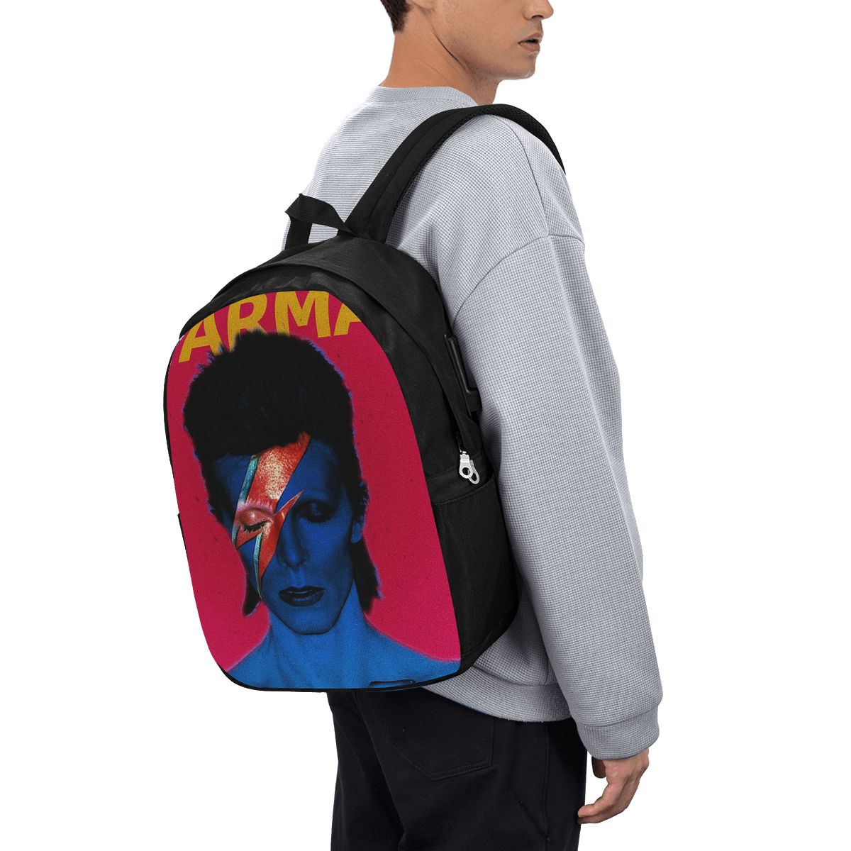 Davids Bowied Backpack Travel  - Woman In Bag ulasan dan harga