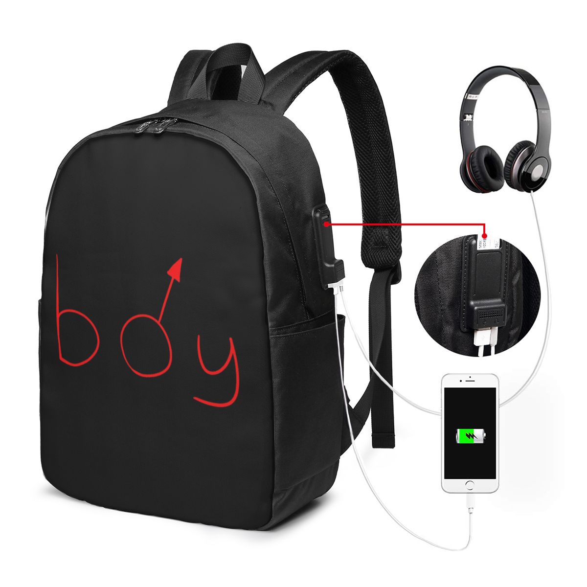Boymoder Hat And Shirt Backpac - Women Bags For Laptop ulasan dan harga